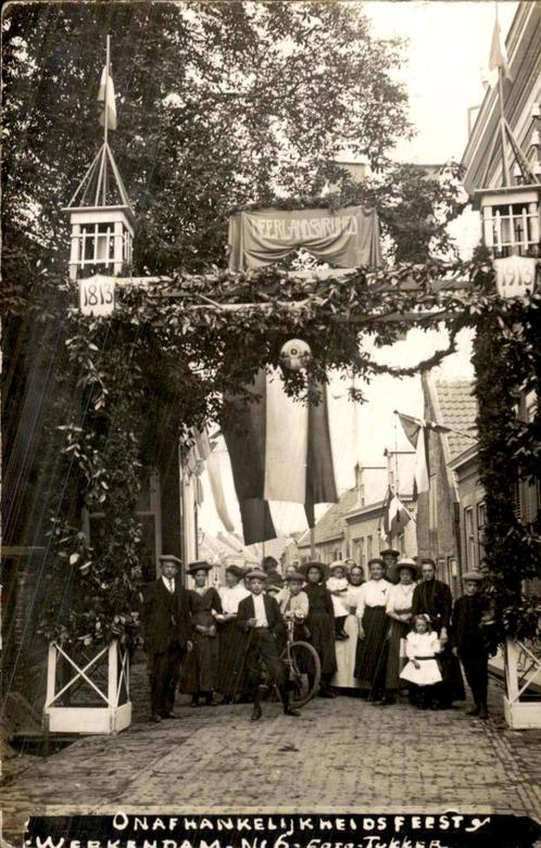 Werkendam - Fotokaart - Tukker - Onafhankelijkheidsfeesten, Verzamelen, Ansichtkaarten | Nederland, Gelopen, Noord-Brabant, Voor 1920
