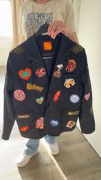 Carnavalsjasje met emblemen, Carnaval, Maat 46/48 (XL) of groter, Ophalen of Verzenden, Zo goed als nieuw