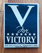 Vintage V for Victory Luciferdoosje, Ophalen, Gebruikt, Luciferdoosjes of -merken