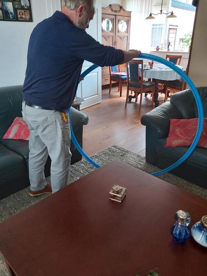 Glazen tafelblad, Huis en Inrichting, Tafels | Eettafels, Nieuw, Vijf personen of meer, Rond, Ophalen