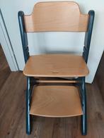 Dapper Kinderstoel - Meegroeistoel antraciet/houtkleur, Ophalen, Gebruikt, Meegroeistoel, Gordel(s)
