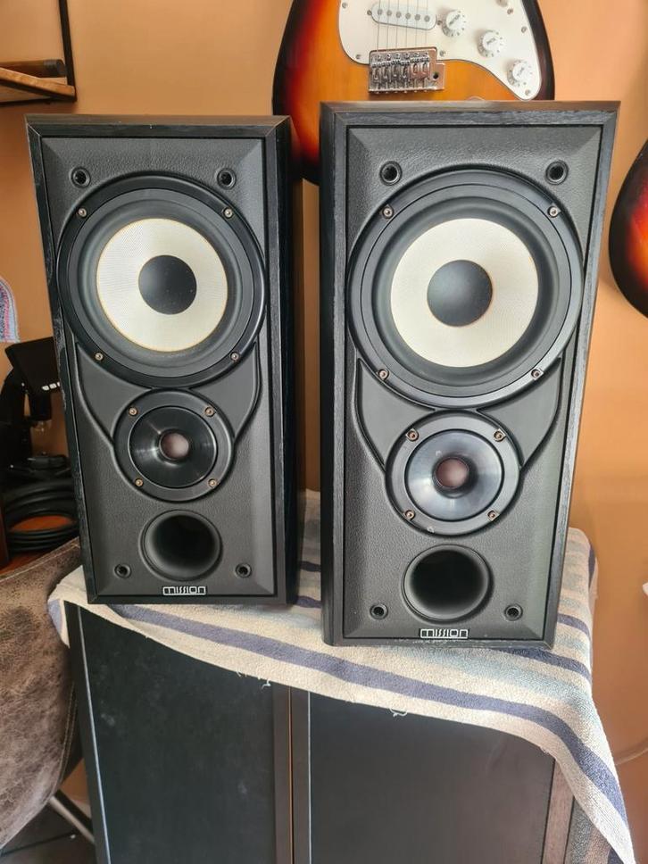 Mission 701, Audio, Tv en Foto, Luidsprekers, Zo goed als nieuw, Front, Rear of Stereo speakers, 60 tot 120 watt, Overige merken