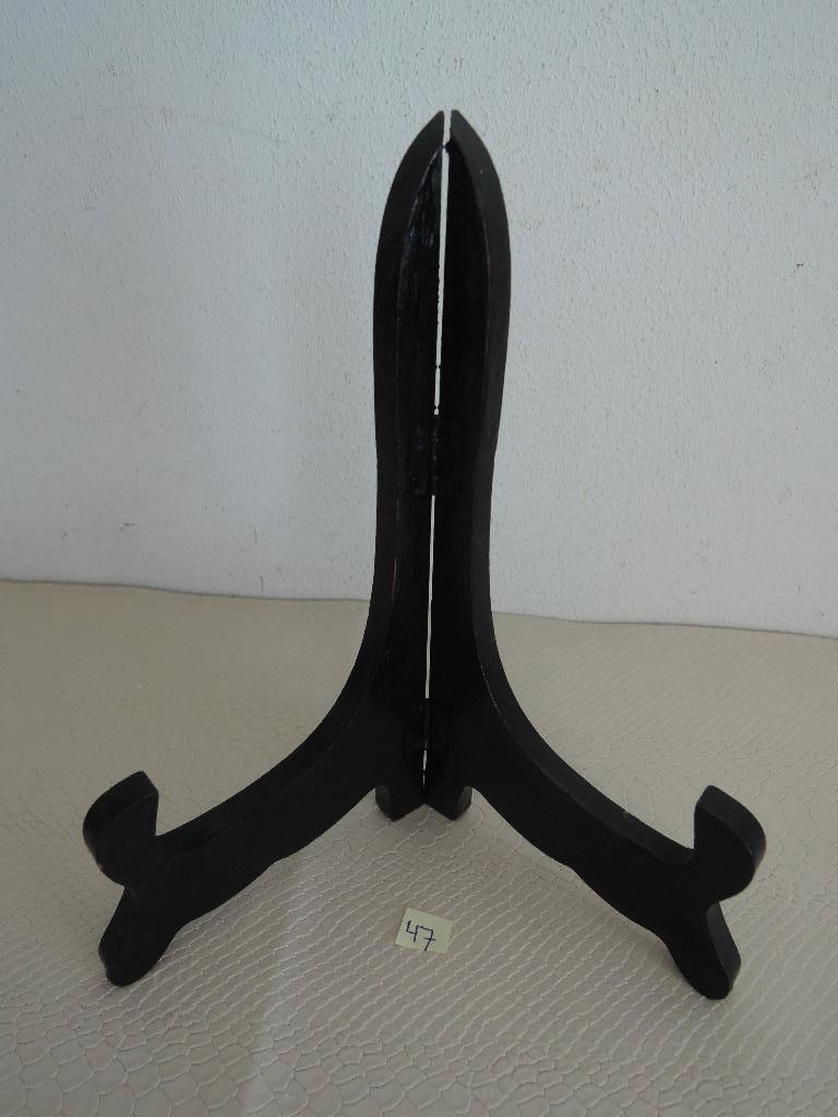 Grote houten bordenstandaard (47), Antiek en Kunst, Curiosa en Brocante, Ophalen of Verzenden