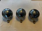 3 x Eurodomest 'Smoke’ LED Globe Lamp (E27, 125mm, Dimbaar), Led-lamp, Minder dan 30 watt, Zo goed als nieuw, E27 (groot)