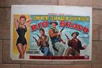 filmaffiche John Wayne Rio Bravo 1959 Dean Martin filmposter, Rechthoekig Liggend, Ophalen of Verzenden, Zo goed als nieuw, A1 t/m A3