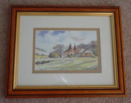 Aquarelprint van Martin Goode - genummerd, in fraaie lijst, Huis en Inrichting, Woonaccessoires | Schilderijen, Tekeningen en Foto's