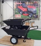 Aanhangwagens/Kruiwagen, kantelbare bak, voor zitmaaier/quad, Tuin en Terras, Zitmaaiers, Ophalen, Nieuw, 90 tot 120 cm