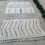 Handgemaakt Berber Kleed - 100% Wol - Hoogpolig, Wit, 150 tot 200 cm, Ophalen of Verzenden, Rechthoekig