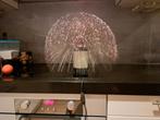 Fiber glas lamp wit, Ophalen of Verzenden, Gebruikt, Glas, Minder dan 50 cm