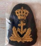 Marine Oude Pet Embleem Adelborst, Verzamelen, Embleem of Badge, Nederland, Marine, Verzenden