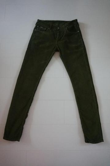 Pepe Jeans Taper heren broek groen rib maat W30 / L34 katoen beschikbaar voor biedingen