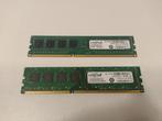 Crucial DDR3 RAM - Set van 2, Computers en Software, RAM geheugen, Ophalen, Gebruikt, DDR3, Desktop