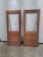 Meranti deuren, Doe-het-zelf en Verbouw, Nieuw, Ophalen of Verzenden, 200 tot 215 cm, Glas