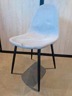Gestoffeerde grijze eetkamerstoel, Ophalen, Gebruikt, Scandinavisch, Metaal
