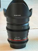 Samyang 24mm T1.5 VDSLR Prime lens Canon Ef, Audio, Tv en Foto, Fotografie | Lenzen en Objectieven, Ophalen of Verzenden, Zo goed als nieuw