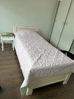 Elektrisch verstelbaar bed met lattenbodem, Ophalen, 90 cm, Eenpersoons, Wit