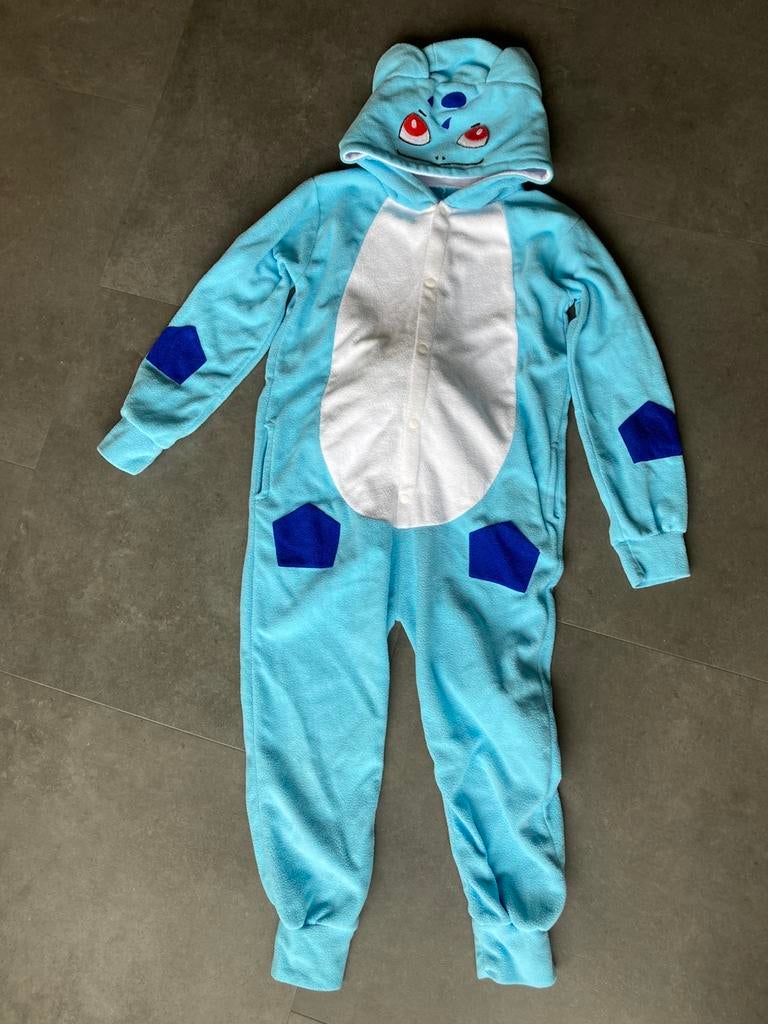 Pokemon Bulbasaur onesie, mt 158, Kinderen en Baby's, Kinderkleding | Maat 158, Ophalen of Verzenden, Zo goed als nieuw, Jongen of Meisje