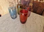 Vintage waterglazen 4 stuks, Ophalen of Verzenden