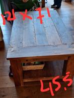 Eettafel en salontafel of 1 van de twee, Gebruikt, Ophalen of Verzenden, 75 cm of meer, 60 cm of meer