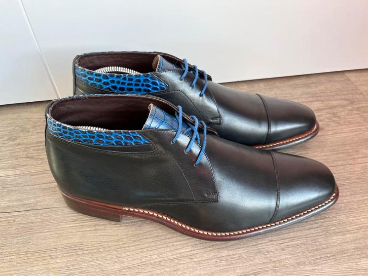 Floris van Bommel herenschoenen maat 7 / 41 H, Kleding | Heren, Schoenen, Zo goed als nieuw, Veterschoenen, Zwart, Ophalen of Verzenden