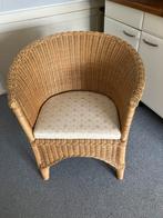 Rieten fauteuil/stoel, Huis en Inrichting, Fauteuils, Ophalen, Minder dan 75 cm, Riet of Rotan, Zo goed als nieuw