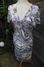 Overslagjurk gekleurd Madeleine mt M Vaste prijs AANBIEDING, Kleding | Dames, Jurken, Maat 38/40 (M), Overige kleuren, Ophalen of Verzenden