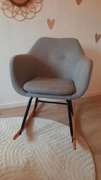 Schommelstoel grijs, Huis en Inrichting, Stoelen, Ophalen, Zo goed als nieuw, Grijs, Eén