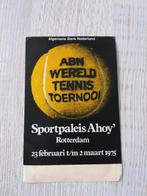 sticker ABN WERELD TENNIS TOERNOOI Sportpaleis Ahoy 1975, Verzamelen, Ophalen of Verzenden, Zo goed als nieuw, Sport