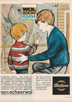 Retro reclame 1963 Delana jongensmode truitjes wol, Verzenden, Overige typen
