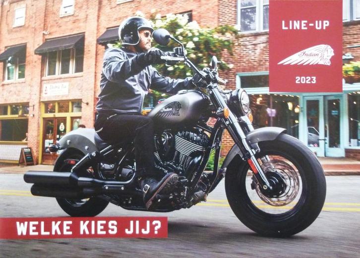 Folder INDIAN Line- up Welke kies jij? 2023, Motoren, Handleidingen en Instructieboekjes, Overige merken, Ophalen of Verzenden