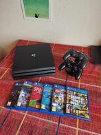 Play Station 4 Pro, Spelcomputers en Games, Spelcomputers | Sony PlayStation 4, Ophalen, Met 2 controllers, Zo goed als nieuw