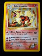 Blaine's Arcanine 1/132 Gym Challenge, Hobby en Vrije tijd, Verzamelkaartspellen | Pokémon, Ophalen of Verzenden, Zo goed als nieuw