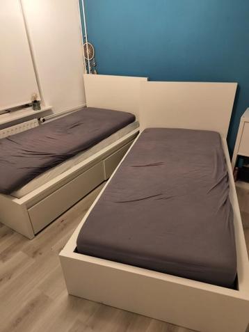 2x Ikea Malm bed te koop (90x200cm) - afbeelding 3