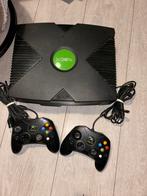 Xbox Original met 2 Controllers, Ophalen of Verzenden, Gebruikt, Met 2 controllers