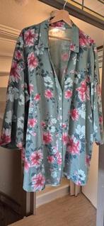 Paprika blouse maat 50 met bloemen, Maat 46/48 (XL) of groter, Ophalen of Verzenden, Paprika, Gedragen
