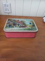 Vintage Koektrommel met Landschap, Verzamelen, Ophalen