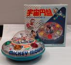 Masudaya  Mickey Mouse metalen spaceship, Ophalen of Verzenden, Mickey Mouse, Zo goed als nieuw, Overige typen