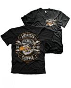 american chopper cocar eagle, t-shirt, biker,  zwart, man,, Zwart, American chopper, Nieuw, Overige maten