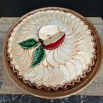 Appeltaart serveerschaal van barbotine aardewerk, Antiek en Kunst, Ophalen of Verzenden