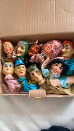Vintage poppenkast poppen.9x Goede staat voor 60 jaar oud, Diversen, Sinterklaas, Ophalen of Verzenden, Zo goed als nieuw