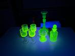 Uranium glas - Val Saint Lambert, Antiek en Kunst, Antiek | Glas en Kristal, Ophalen of Verzenden