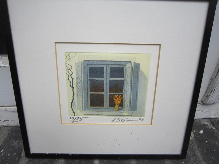 2 Gekl. etsen zelfde maker info gevraagd, Antiek en Kunst, Kunst | Etsen en Gravures, Ophalen of Verzenden