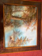 Klassiek Schilderij Boslandschap in Lijst, Antiek en Kunst, Kunst | Schilderijen | Klassiek, Ophalen