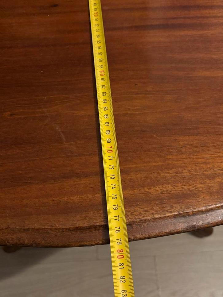 Antieke Tafel, Huis en Inrichting, Tafels | Bijzettafels, Zo goed als nieuw, Ovaal, 60 cm of meer, 75 cm of meer, Hout, Ophalen