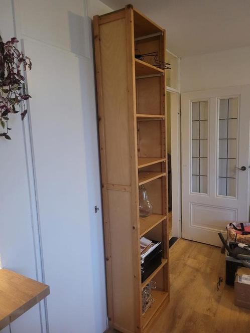 Mooie hoge houten Wedeka boekenkast, Huis en Inrichting, Kasten | Boekenkasten, Gebruikt, 50 tot 100 cm, 200 cm of meer, 25 tot 50 cm