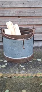 Industrieel metalen houtketel., Ophalen, Rond, Metaal, Minder dan 30 cm