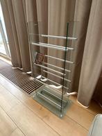 glazen cd rek, Huis en Inrichting, Woonaccessoires | Cd- en Dvd-rekken, Ophalen, 75 tot 150 discs, Cd's, Glas