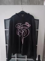 Zwart / roze Knolpower hoodie, maat L, Zwart, Maat 42/44 (L), Ophalen of Verzenden, Zo goed als nieuw