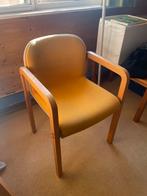 Stoelen gestoffeerd met hout, Huis en Inrichting, Ophalen, Blauw, Zo goed als nieuw, Vijf, Zes of meer stoelen