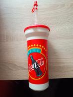 Coca Cola Beker met Rietje en Deksel, Ophalen of Verzenden